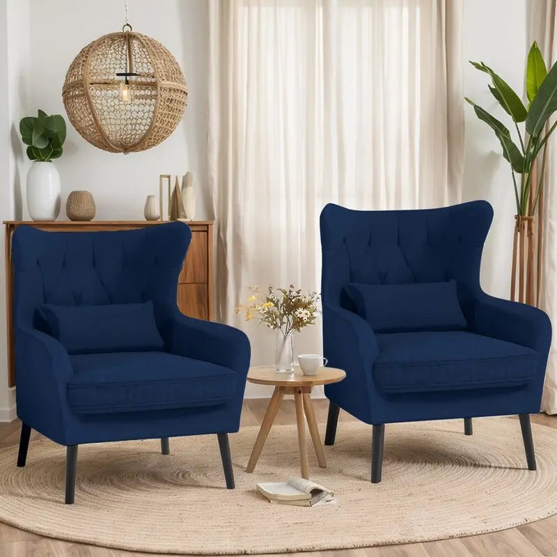Fauteuil d'appoint en velours, rembourré, coussin épais et confortable pour le salon
