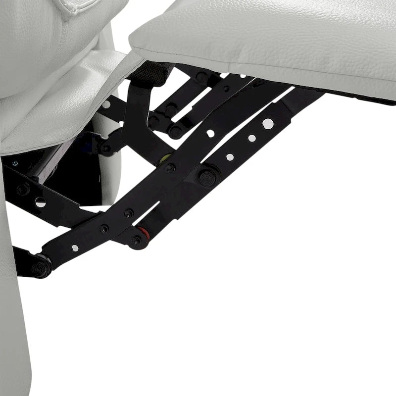 Fauteuil relax électrique en cuir capitonné pour salon