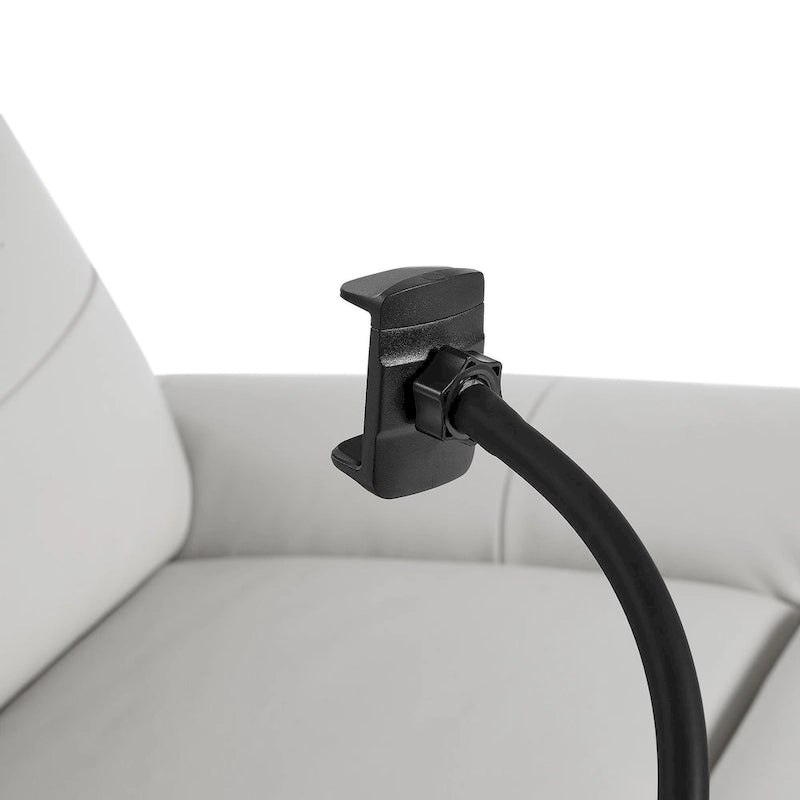 Fauteuil relax électrique en cuir capitonné pour salon