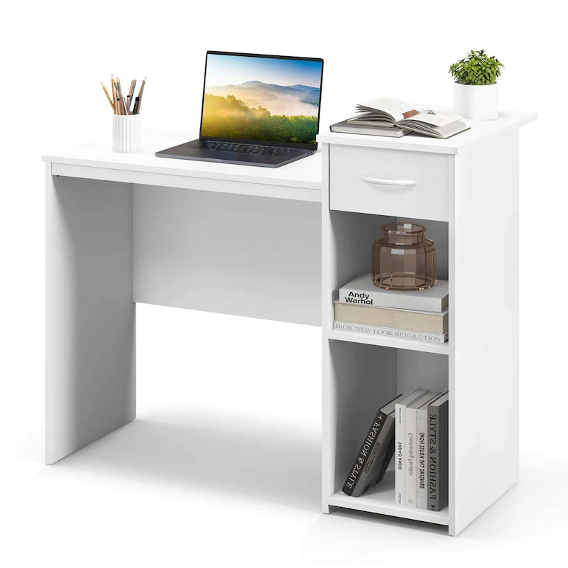 Bureau d'ordinateur avec tiroirs Coiffeuse