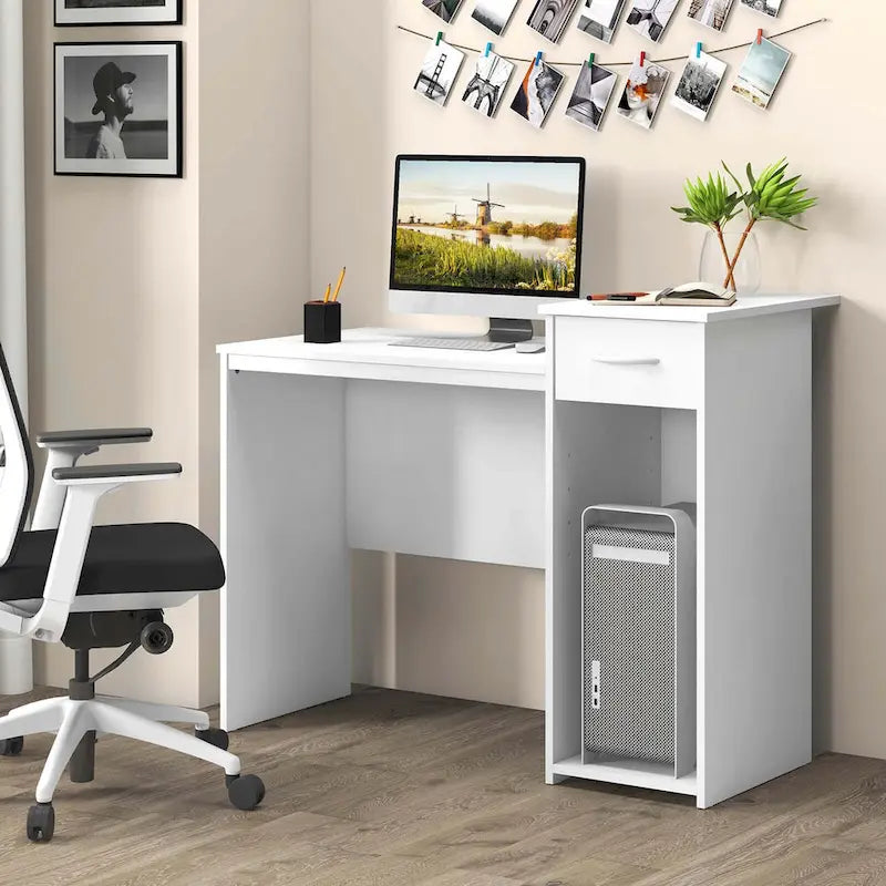 Bureau d'ordinateur avec tiroirs Coiffeuse