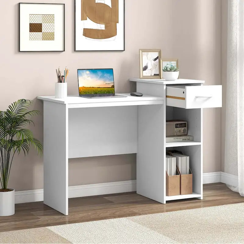 Bureau d'ordinateur avec tiroirs Coiffeuse