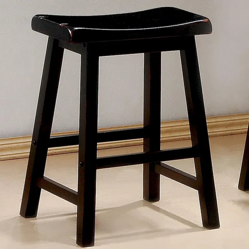 Tabourets de bar en forme de selle (lot de 2)