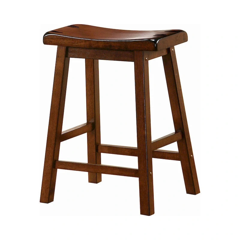 Tabourets de bar en forme de selle (lot de 2)