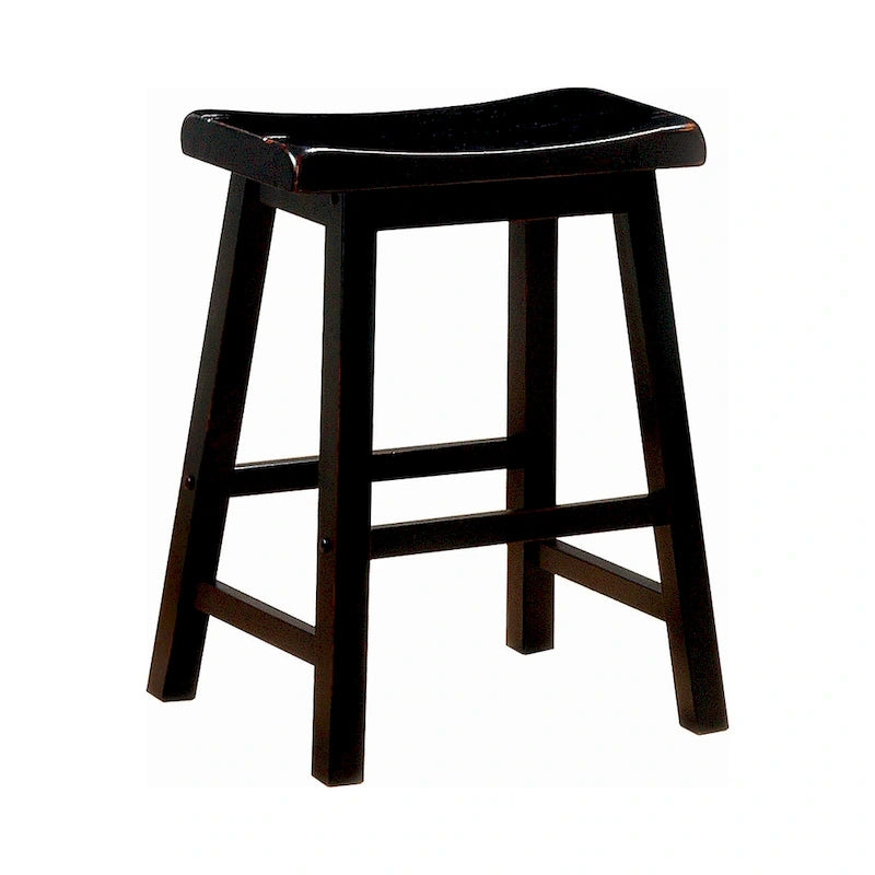 Tabourets de bar en forme de selle (lot de 2)