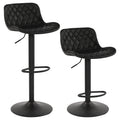 Tabourets de bar réglables en similicuir, hauteur comptoir ou pub
