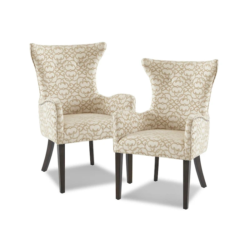 Chaise de salle à manger avec accoudoirs (ensemble de 2) - 25l x 26,5p x 39,75h (2)
