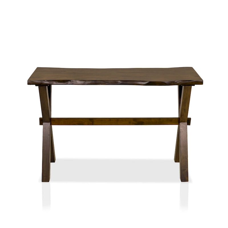 Table de canapé transitoire en bois massif de noyer de 47 pouces