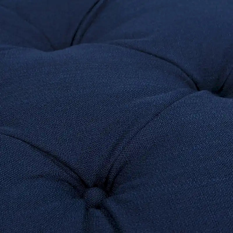 Pouf de cocktail capitonné avec jupe plissée