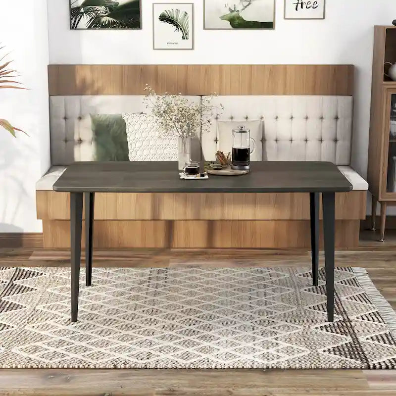Table de salle à manger Mid-century Modern de 60 pouces