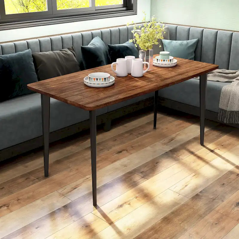 Table de salle à manger Mid-century Modern de 60 pouces