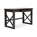 Bureau d'ordinateur pour bureau à domicile brun grisâtre