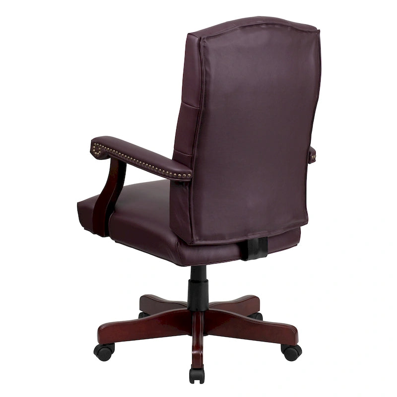 Fauteuil de bureau pivotant de direction avec accoudoirs