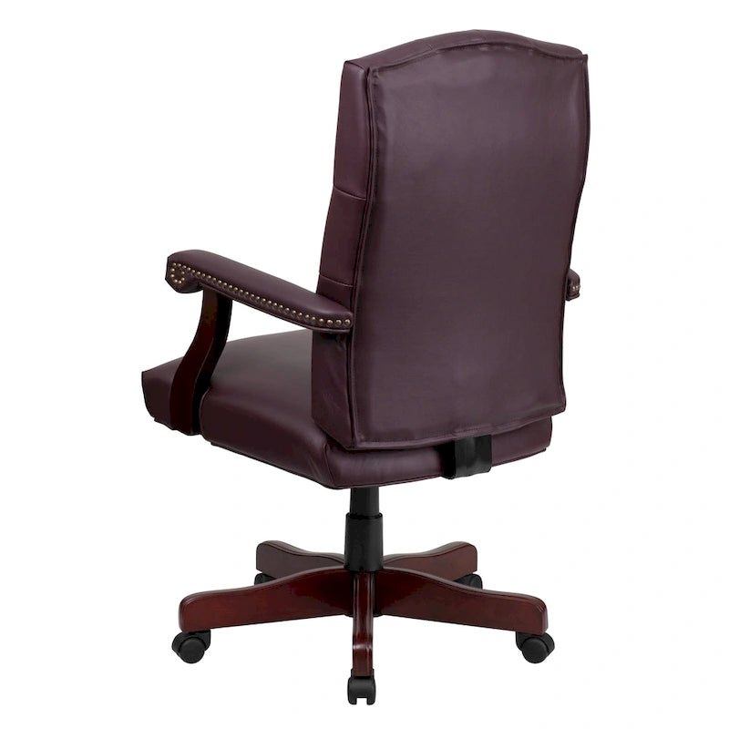 Fauteuil de bureau pivotant de direction avec accoudoirs