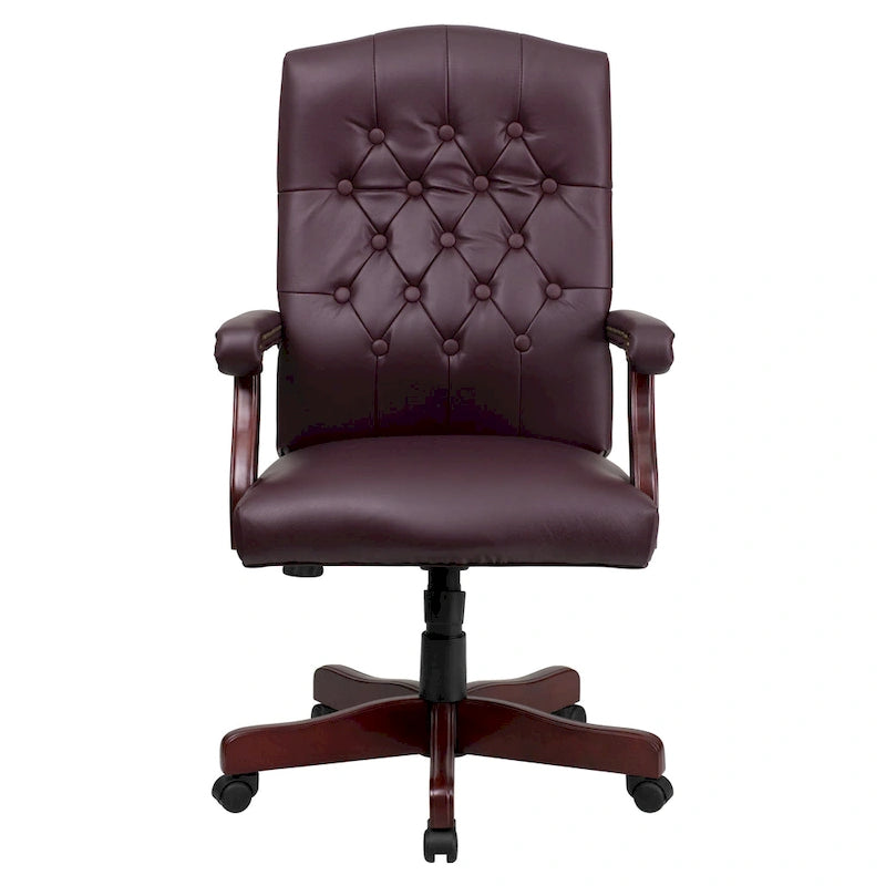 Fauteuil de bureau pivotant de direction avec accoudoirs