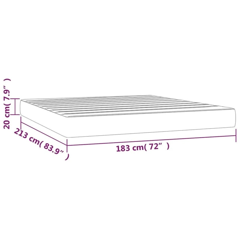 Matelas à ressorts roulé dans une boîte, matelas en mousse pour lit simple, fermeté moyenne