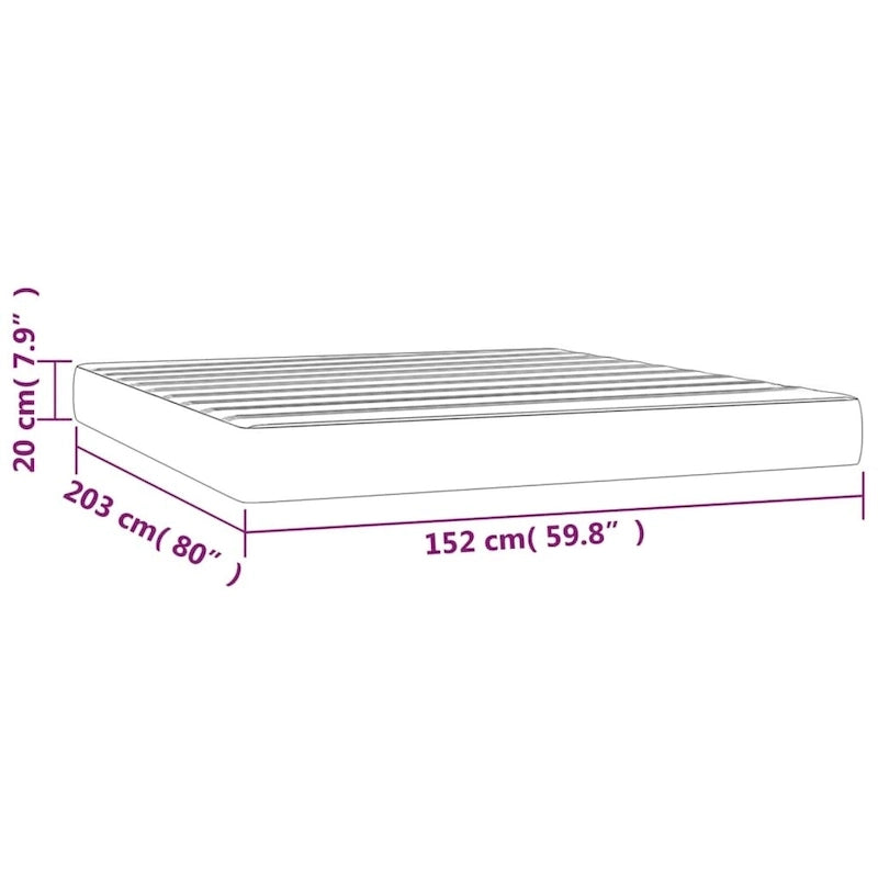 Matelas à ressorts roulé dans une boîte, matelas en mousse pour lit simple, fermeté moyenne