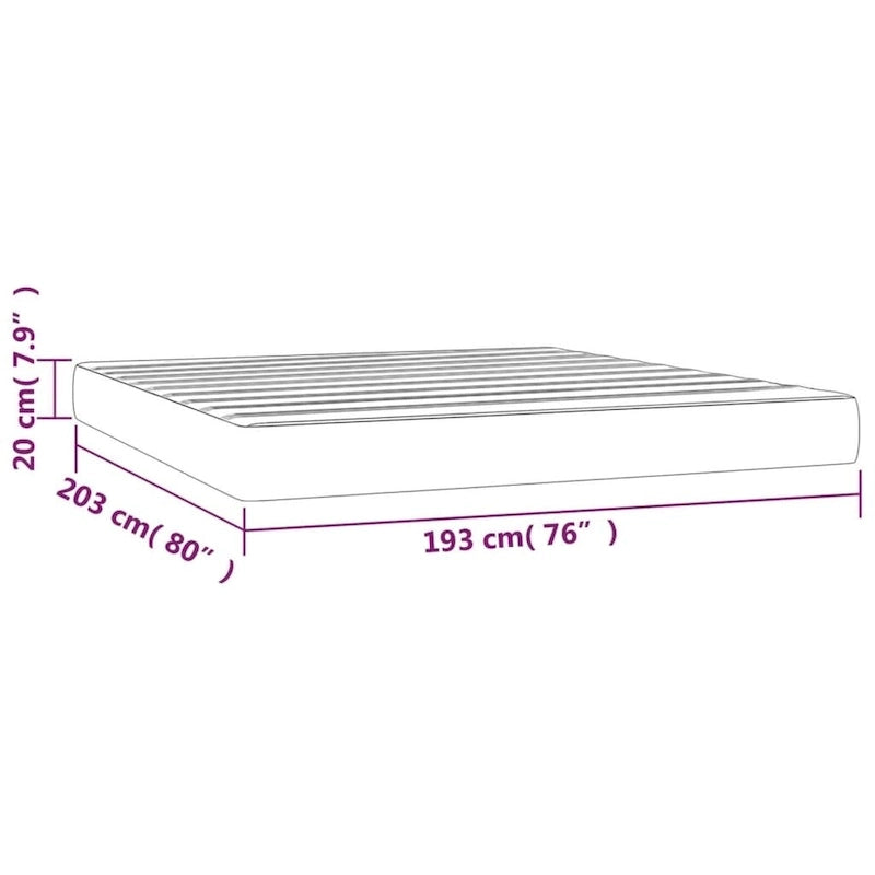 Matelas à ressorts roulé dans une boîte, matelas en mousse pour lit simple, fermeté moyenne