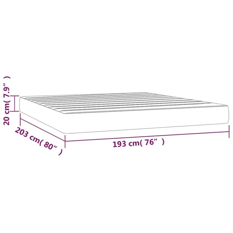 Matelas à ressorts roulé dans une boîte, matelas en mousse pour lit simple, fermeté moyenne