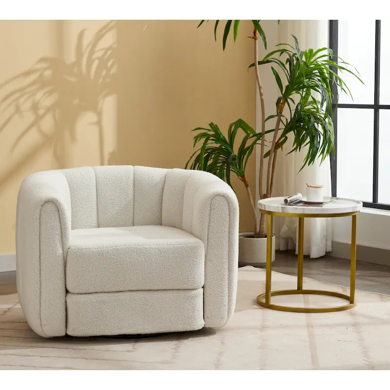 Fauteuil d'appoint pivotant Teddy Barrel