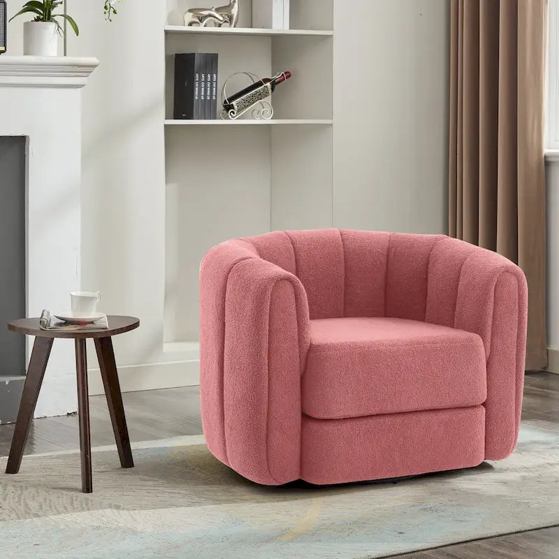 Fauteuil d'appoint pivotant Teddy Barrel