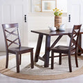 Table à manger rectangulaire marron - 57 L x 36 P x 30 H - 57Lx36Px30H