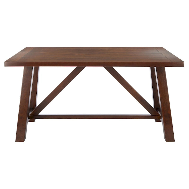 Table à manger rectangulaire marron - 57 L x 36 P x 30 H - 57Lx36Px30H