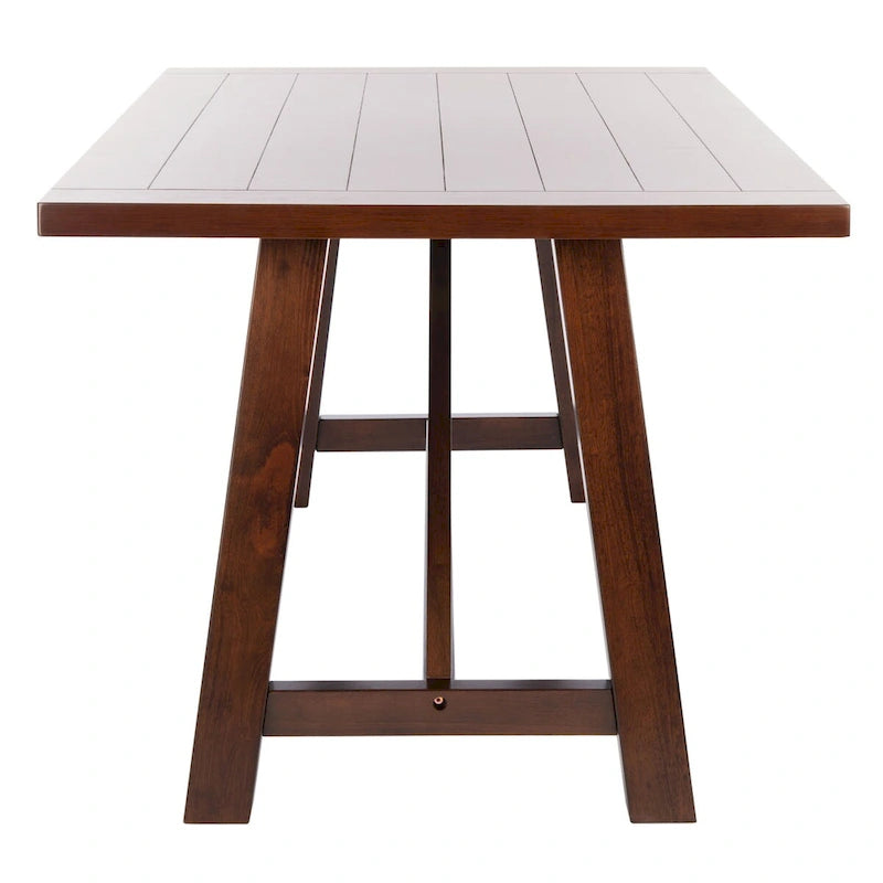 Table à manger rectangulaire marron - 57 L x 36 P x 30 H - 57Lx36Px30H