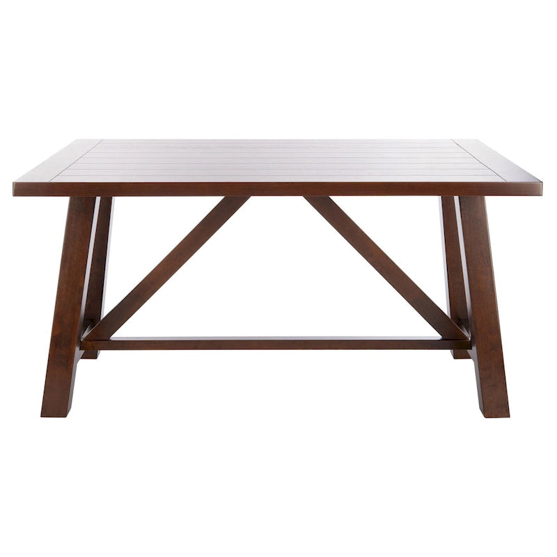 Table à manger rectangulaire marron - 57 L x 36 P x 30 H - 57Lx36Px30H