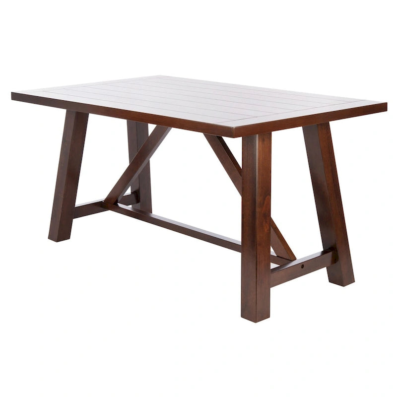 Table à manger rectangulaire marron - 57 L x 36 P x 30 H - 57Lx36Px30H